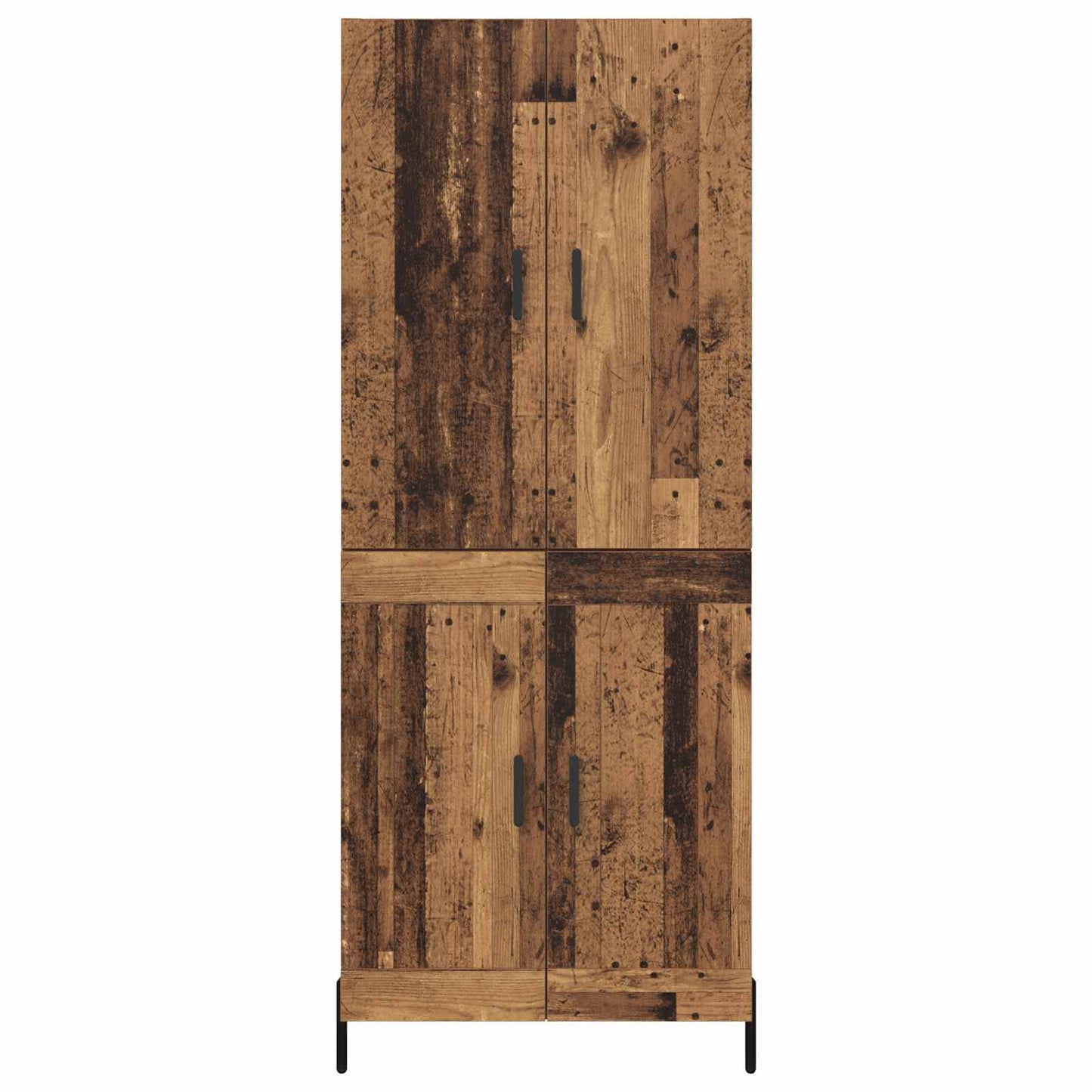 vidaXL Highboard Παλιό Ξύλο 69,5 x 34 x 180 εκ. Επεξεργασμένο ξύλο