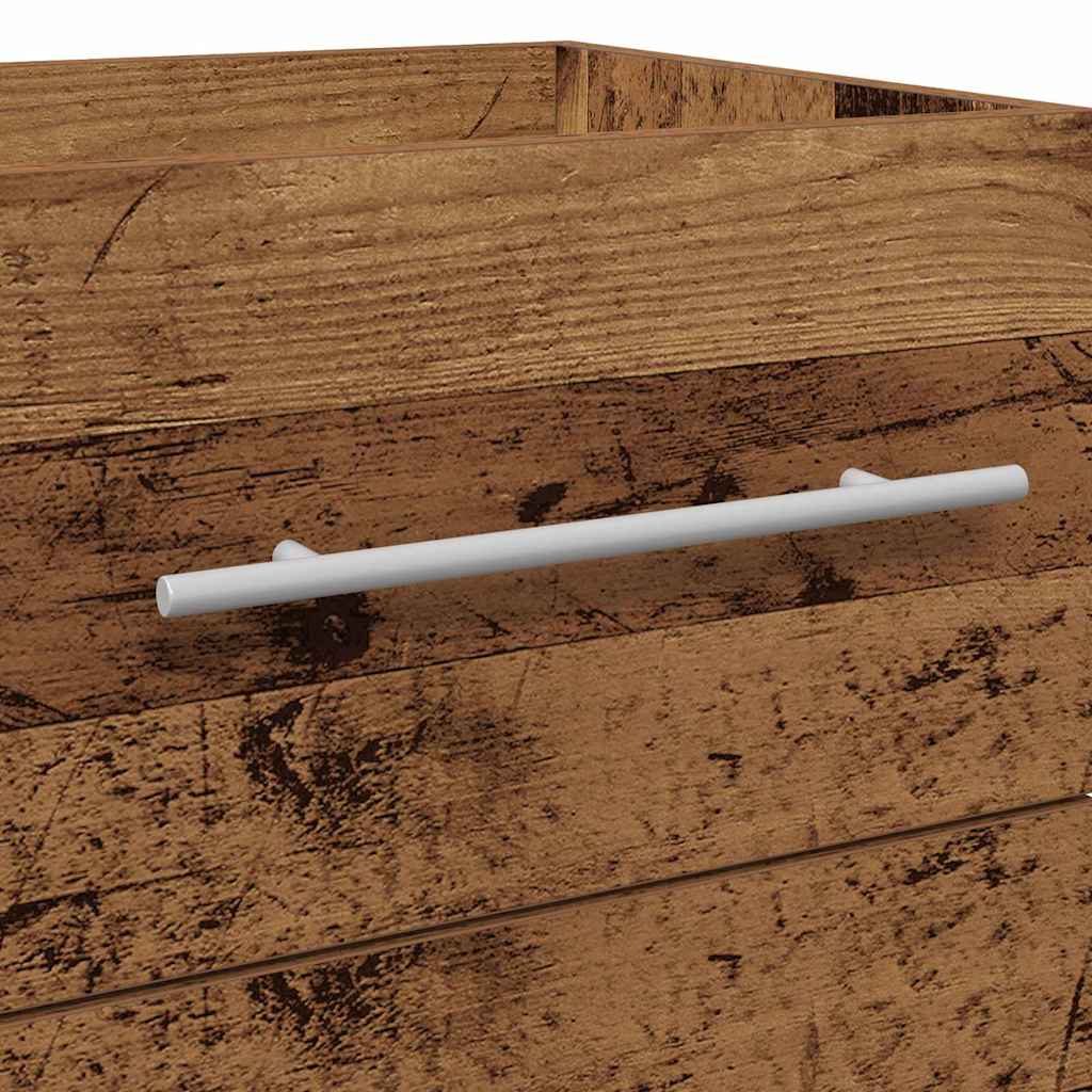 vidaXL Ντουλάπα Νιπτήρα Mπάνιου Επιτοίχιο Παλιό Ξύλο 41 x 38,5 x 48 cm