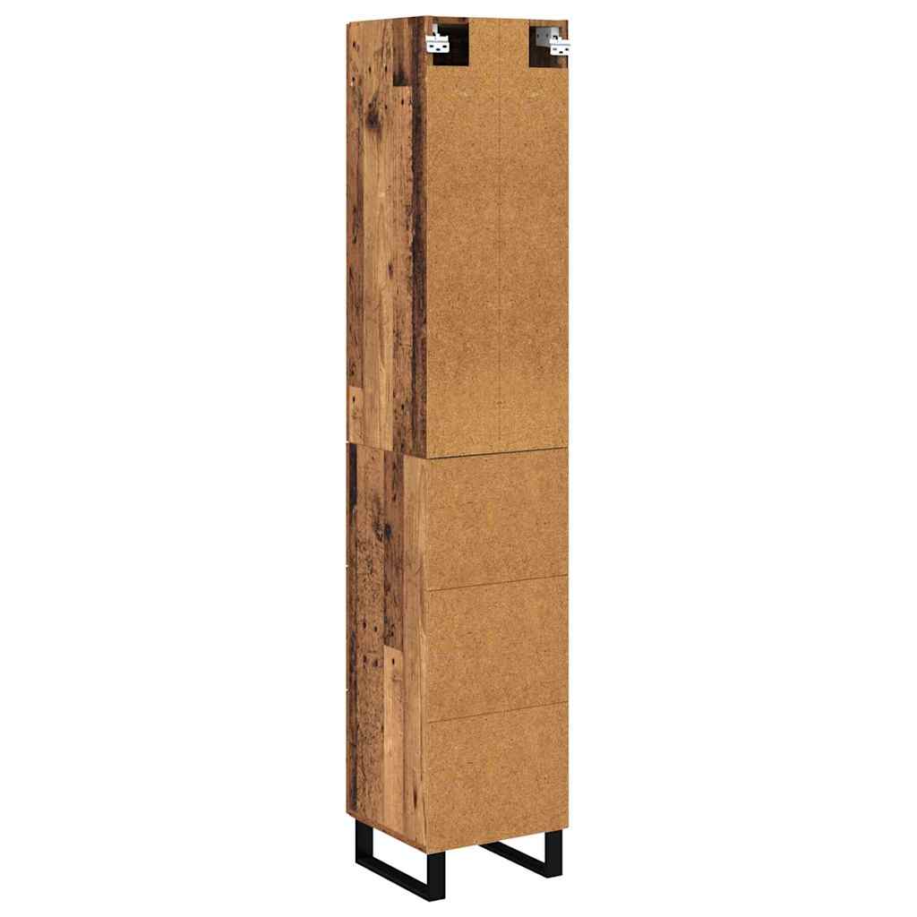 vidaXL Highboard Παλιό Ξύλο 69,5 x 34 x 180 εκ. Επεξεργασμένο ξύλο