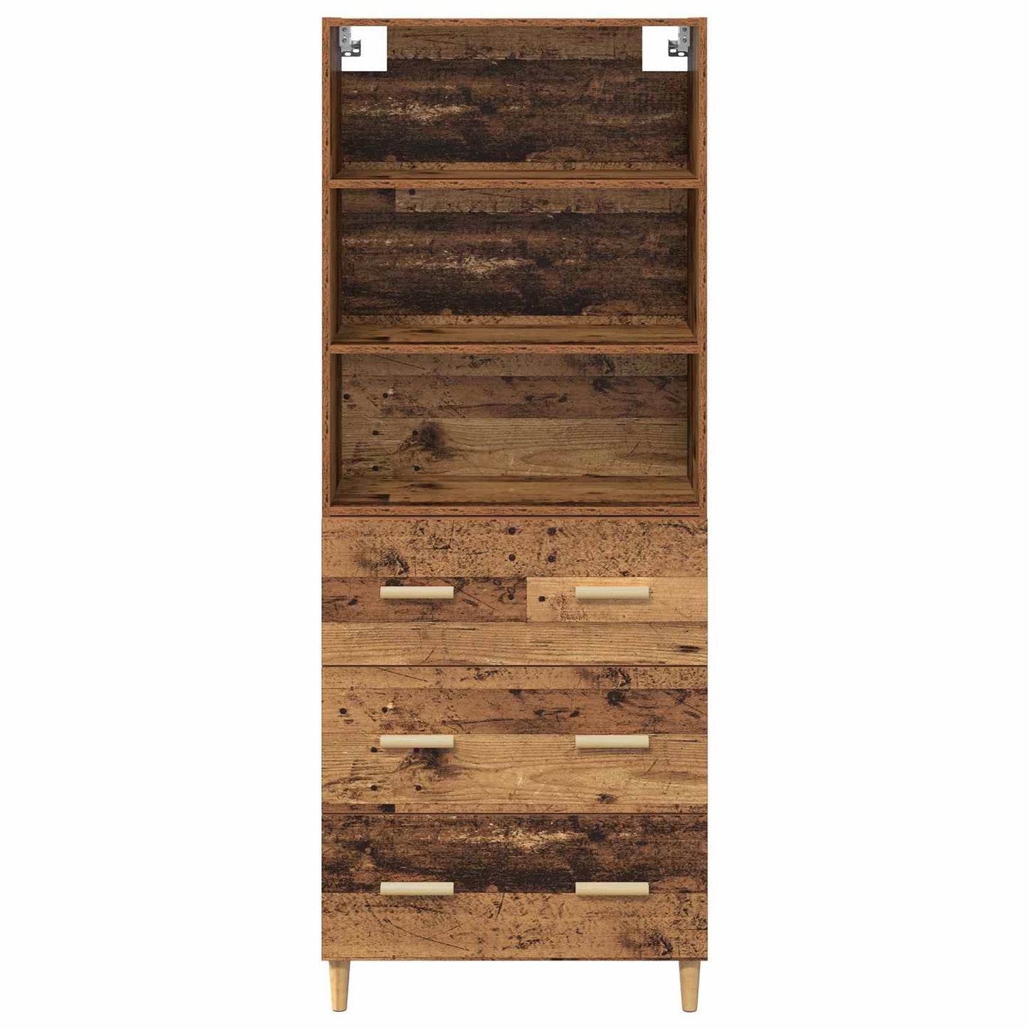 vidaXL Highboard Παλιό Ξύλο 69,5 x 32,5 x 180 εκ Επεξεργασμένο ξύλο
