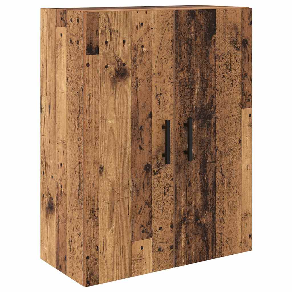 vidaXL Highboard 2 pcs Παλιό Ξύλο Σύνθετο Ξύλο και Γυαλί