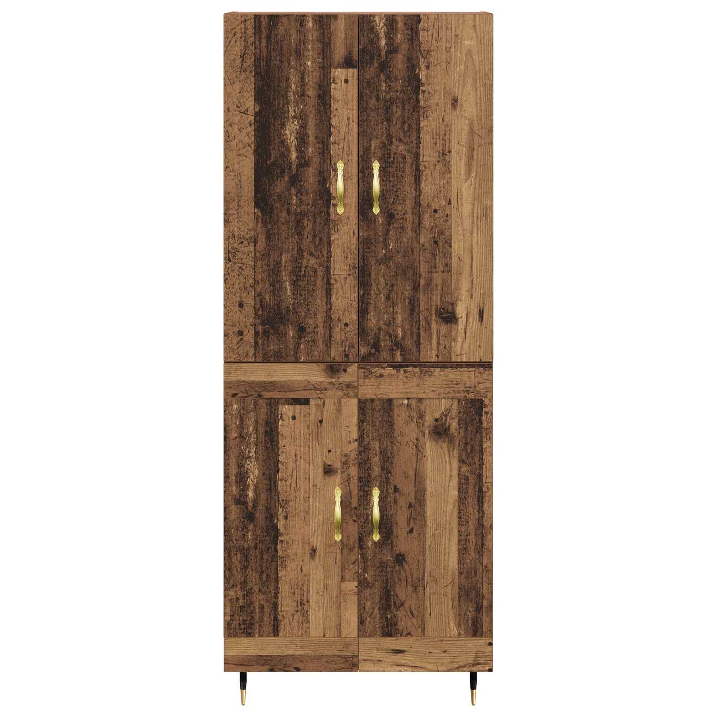 vidaXL Highboard Παλιό Ξύλο 69,5 x 34 x 180 εκ. Επεξεργασμένο ξύλο