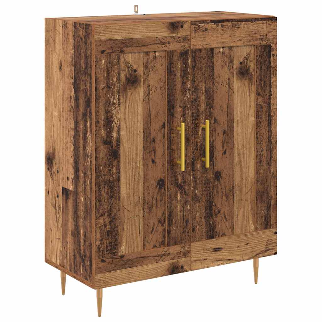 vidaXL Highboard 2 pcs Παλιό ξύλο Επεξεργασμένο ξύλο