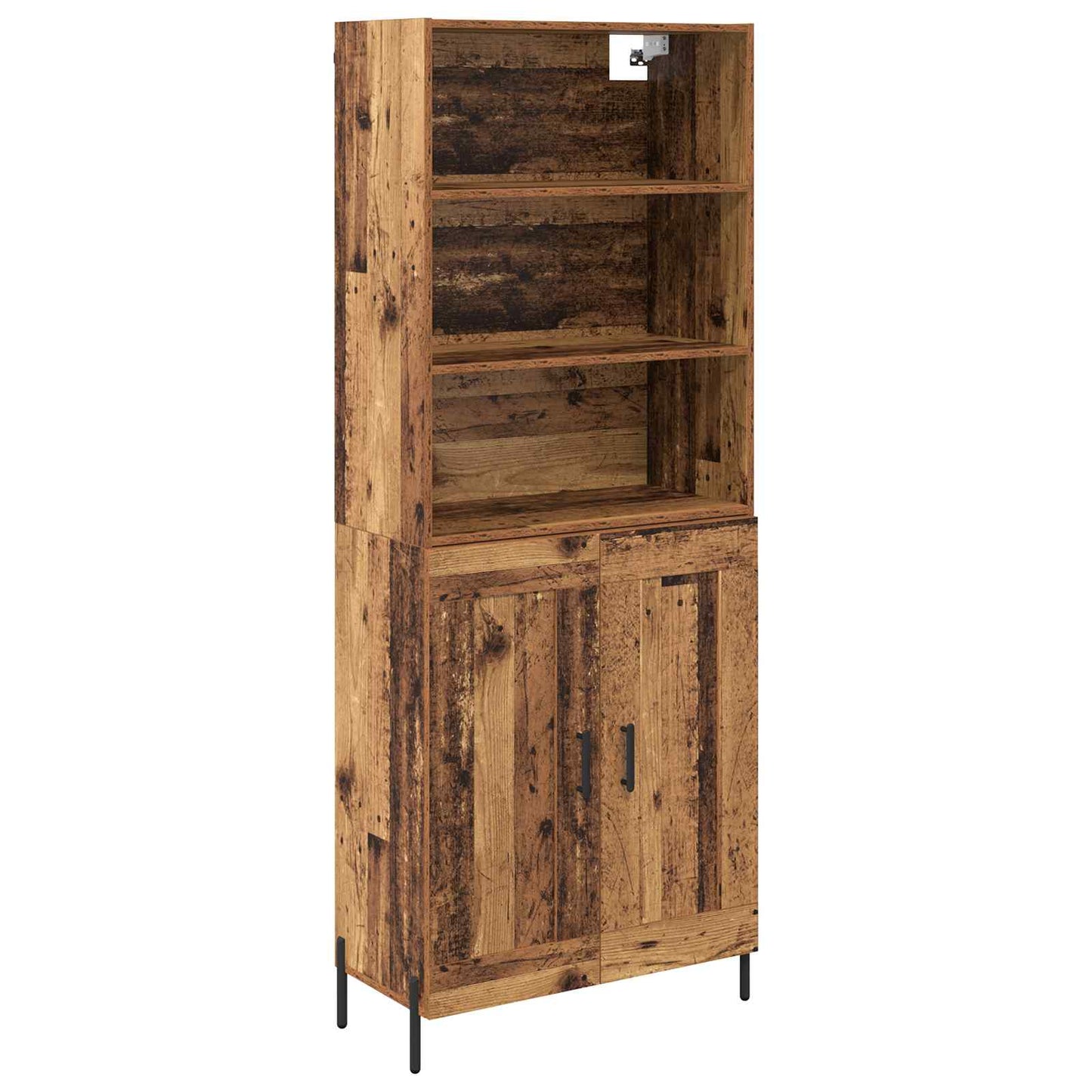 vidaXL Highboard Παλιό Ξύλο 69,5 x 32,5 x 180 εκ Επεξεργασμένο ξύλο