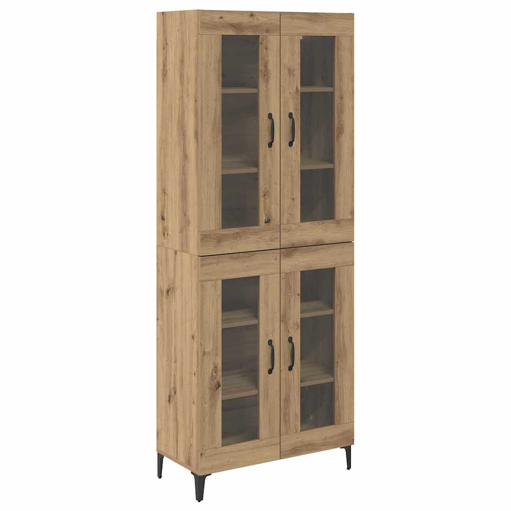 vidaXL Highboard Artisan Oak 69,5 x 34 x 180 εκ. Επεξεργασμένο ξύλο