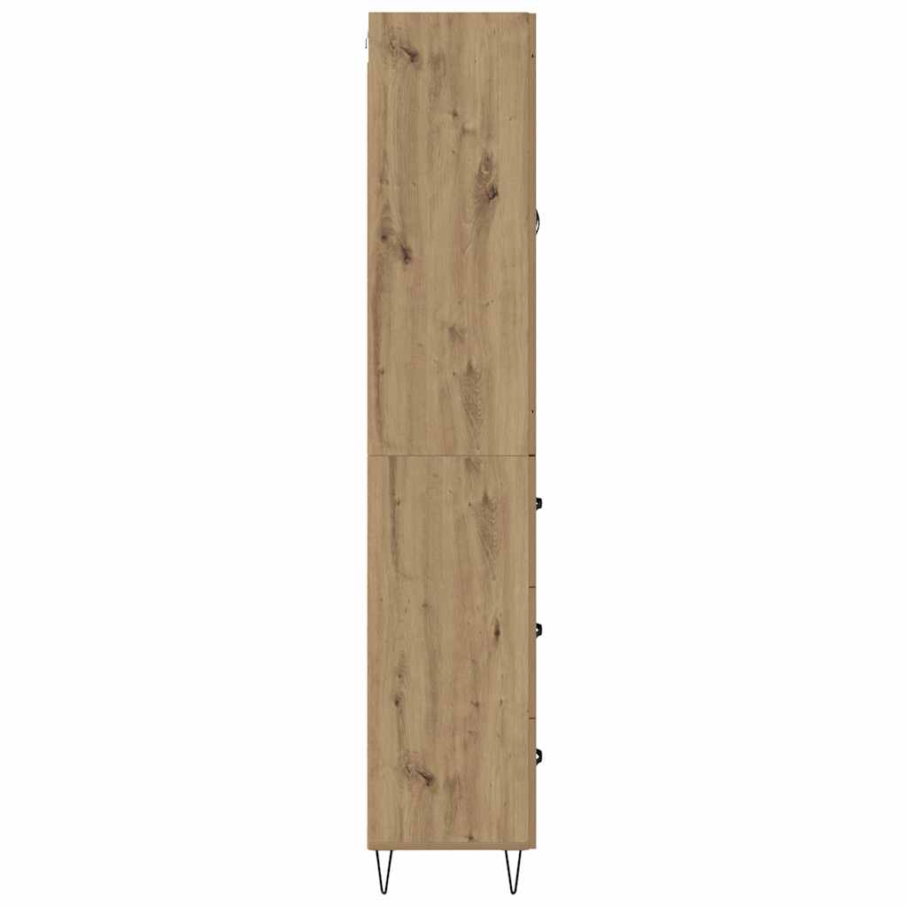 vidaXL Highboard Artisan Oak 69,5 x 34 x 180 εκ. Επεξεργασμένο ξύλο
