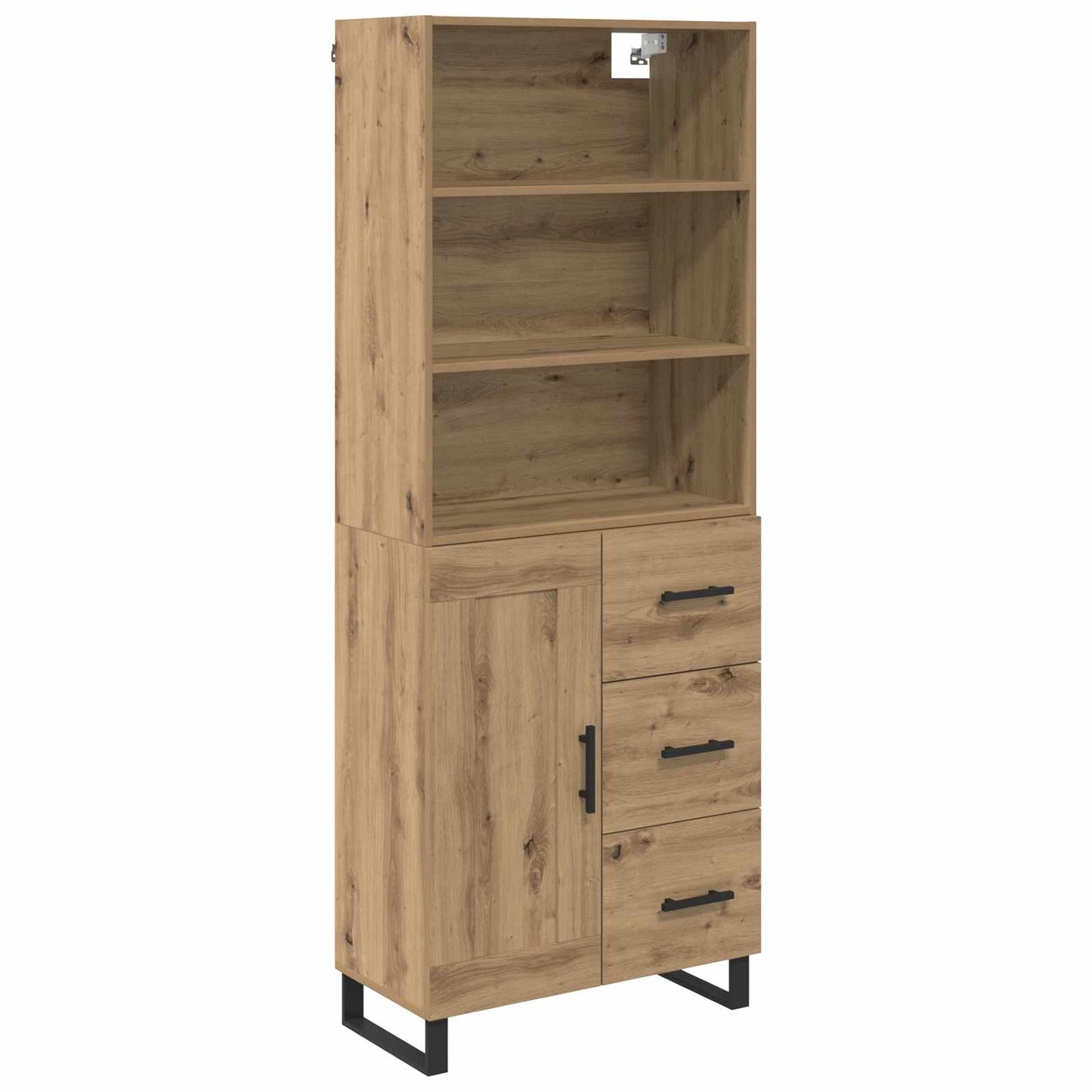 vidaXL Highboard Artisan Oak 69,5 x 34 x 180 εκ. Επεξεργασμένο ξύλο