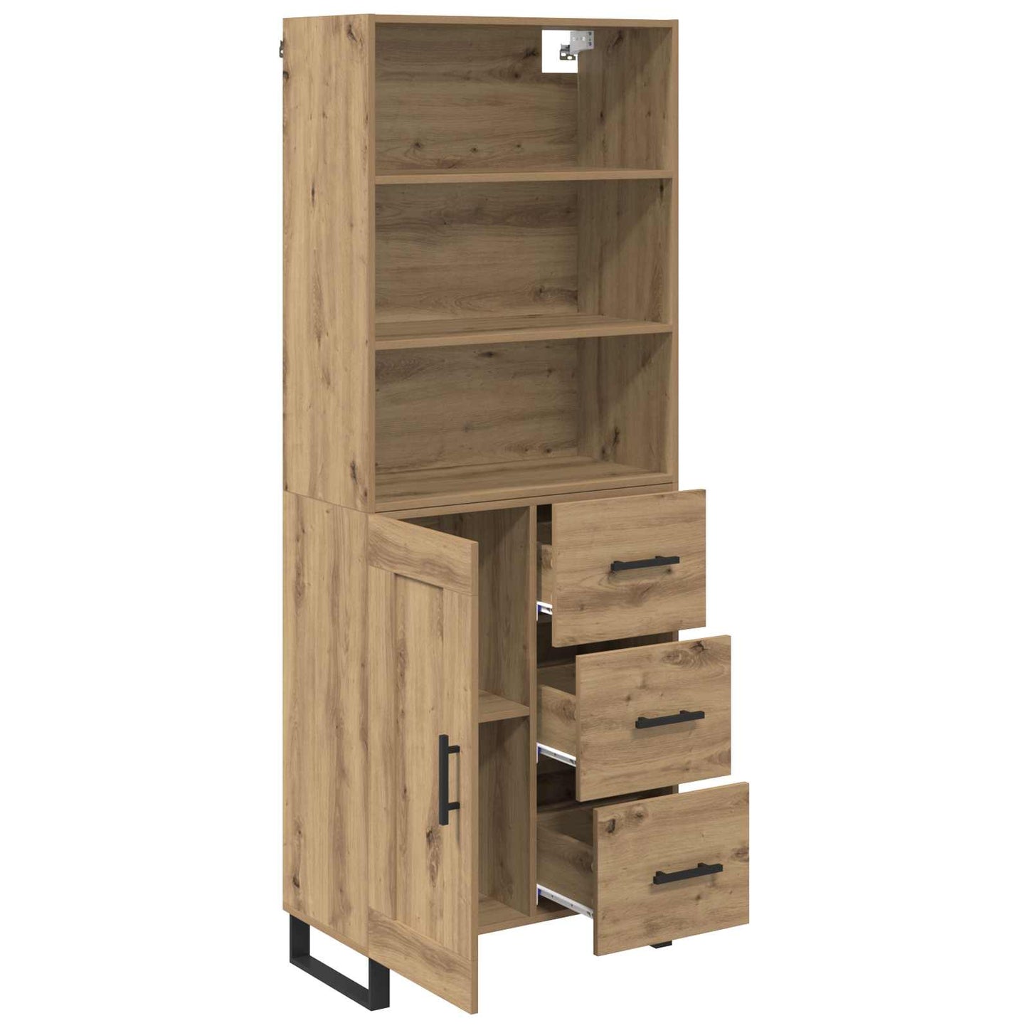 vidaXL Highboard Artisan Oak 69,5 x 34 x 180 εκ. Επεξεργασμένο ξύλο