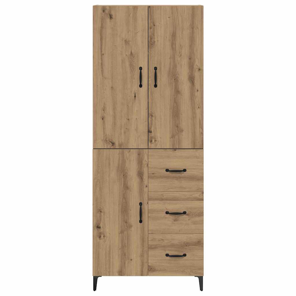 vidaXL Highboard Artisan Oak 69,5 x 34 x 180 εκ. Επεξεργασμένο ξύλο