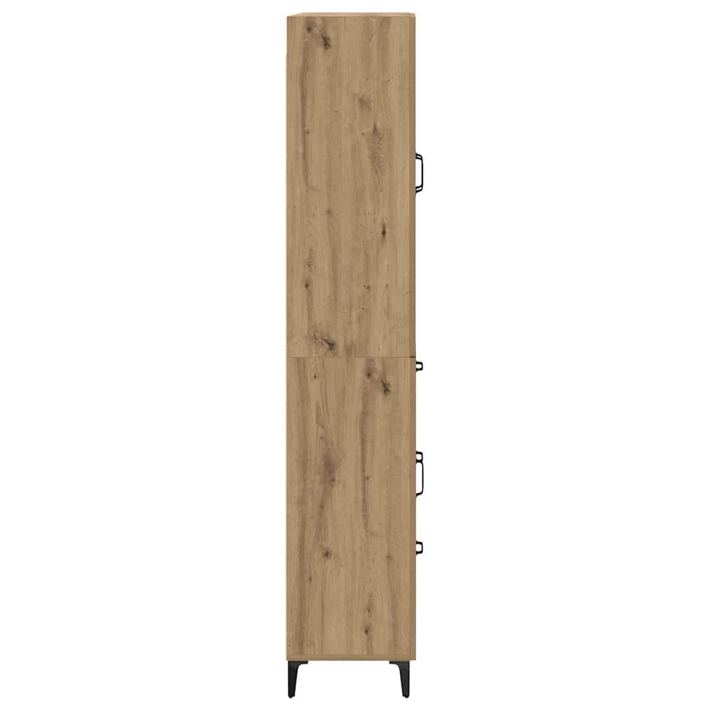 vidaXL Highboard Artisan Oak 69,5 x 34 x 180 εκ. Επεξεργασμένο ξύλο