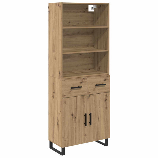 vidaXL Highboard 2 pcs Artisan Oak 69,5 x 34 x 180 εκ.