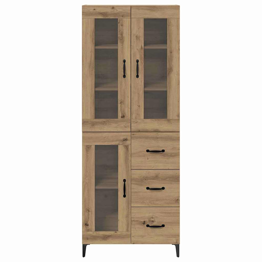 vidaXL Highboard Artisan Oak 69,5 x 34 x 180 εκ. Επεξεργασμένο ξύλο