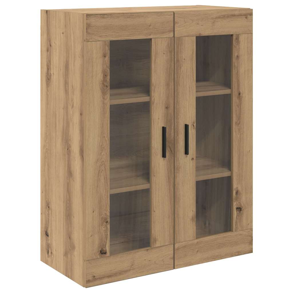 vidaXL Highboard 2 pcs Artisan Oak Σύνθετο Ξύλο και Γυαλί