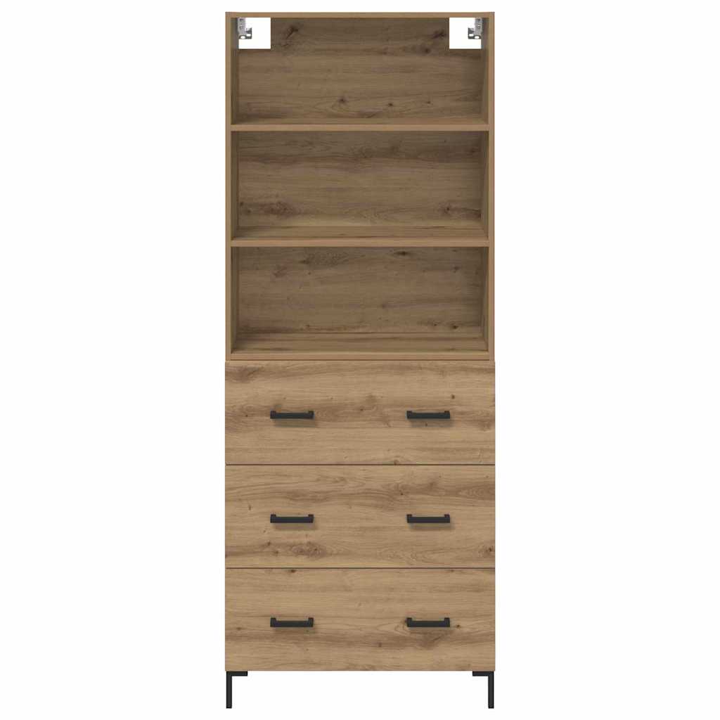 vidaXL Highboard Artisan Oak 69,5 x 34 x 180 εκ. Επεξεργασμένο ξύλο
