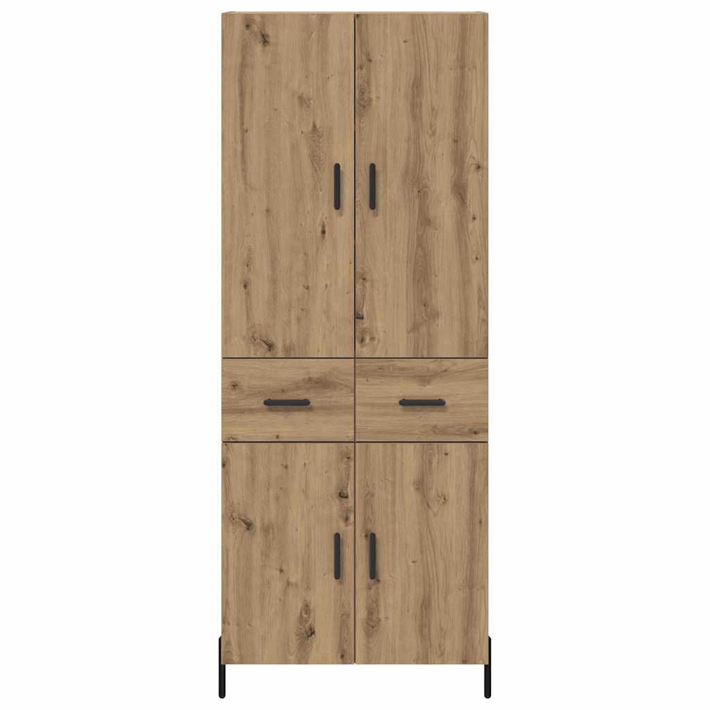 vidaXL Highboard Artisan Oak 69,5 x 34 x 180 εκ. Επεξεργασμένο ξύλο