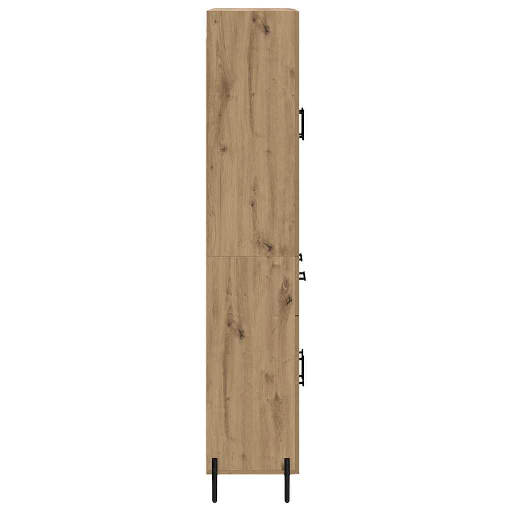 vidaXL Highboard Artisan Oak 69,5 x 34 x 180 εκ. Επεξεργασμένο ξύλο