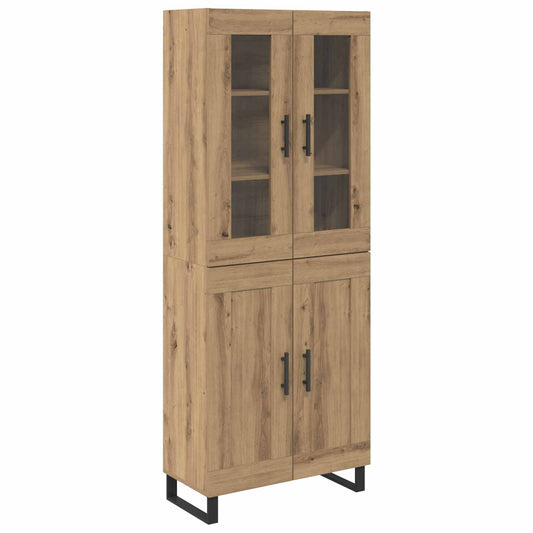 vidaXL Highboard 2 pcs Artisan Oak 69,5 x 34 x 180 εκ.