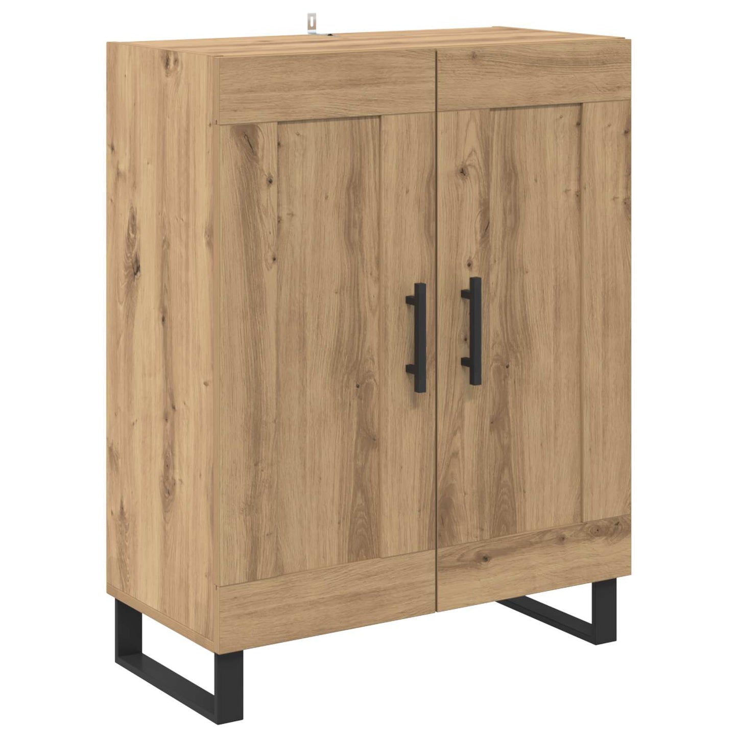vidaXL Highboard 2 pcs Artisan Oak Σύνθετο Ξύλο και Γυαλί