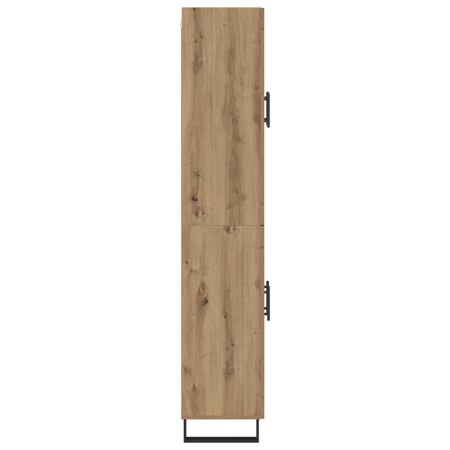 vidaXL Highboard 2 pcs Artisan Oak Σύνθετο Ξύλο και Γυαλί