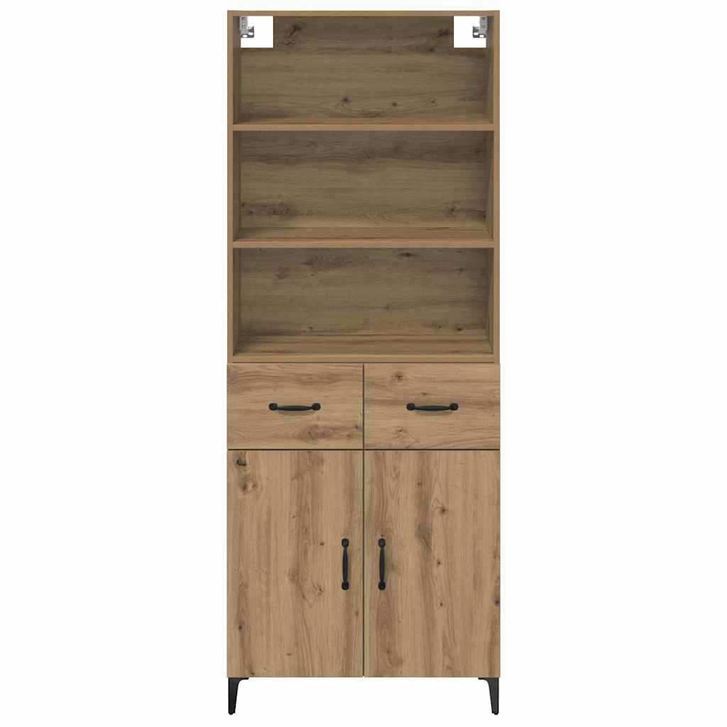 vidaXL Highboard Artisan Oak 69,5 x 34 x 180 εκ. Επεξεργασμένο ξύλο