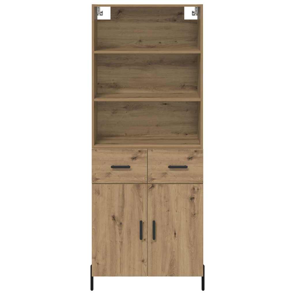 vidaXL Highboard Artisan Oak 69,5 x 32,5 x 180 εκ Επεξεργασμένο ξύλο
