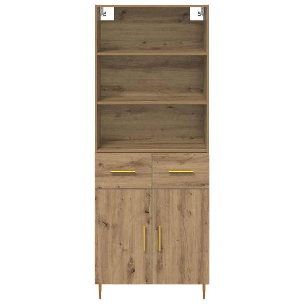 vidaXL Highboard Artisan Oak 69,5 x 34 x 180 εκ. Επεξεργασμένο ξύλο