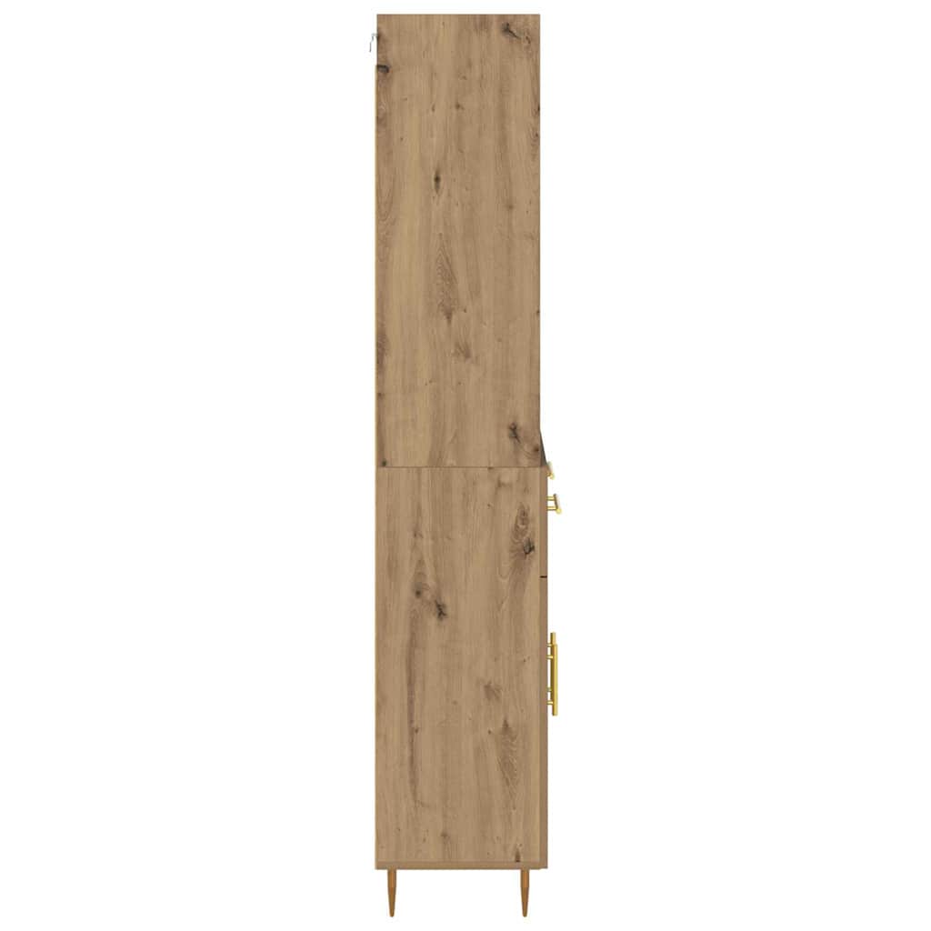 vidaXL Highboard Artisan Oak 69,5 x 34 x 180 εκ. Επεξεργασμένο ξύλο