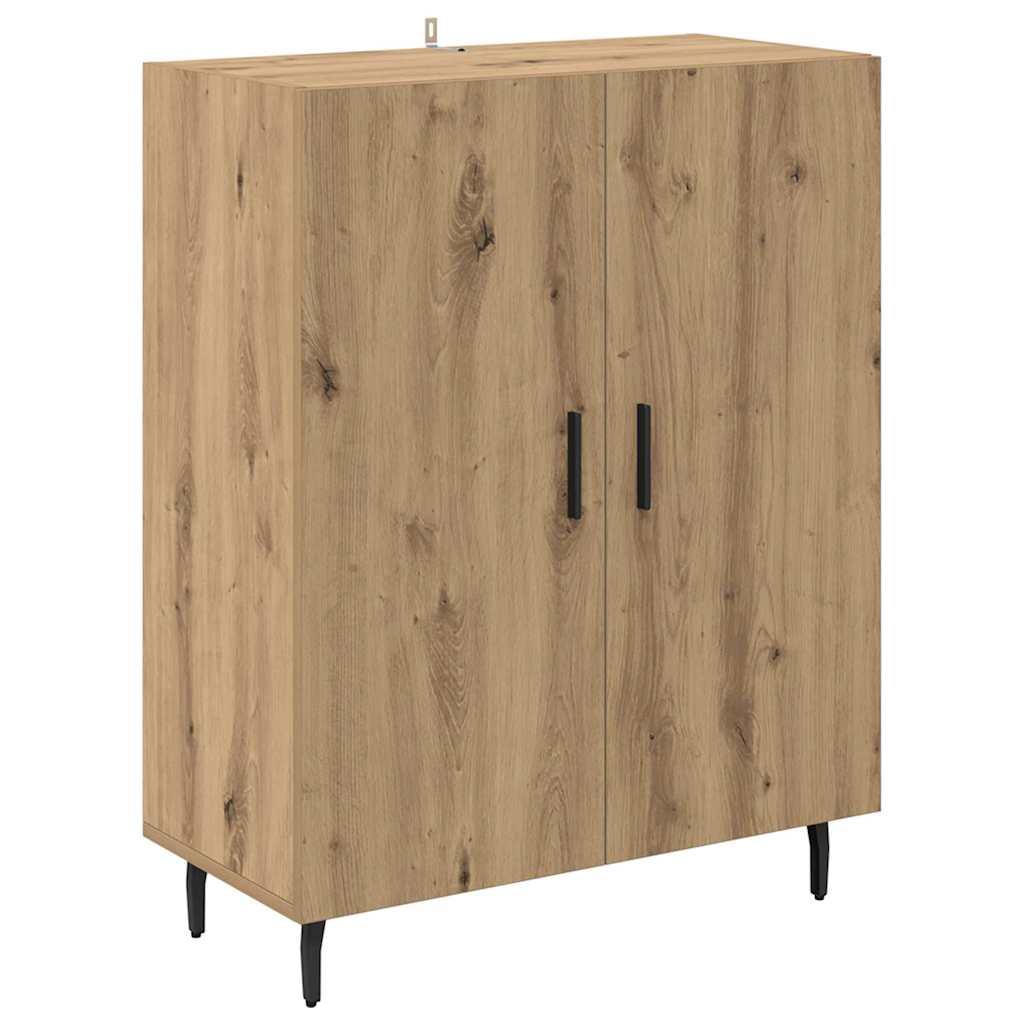 vidaXL Highboard 2 pcs Artisan Oak Σύνθετο Ξύλο και Γυαλί