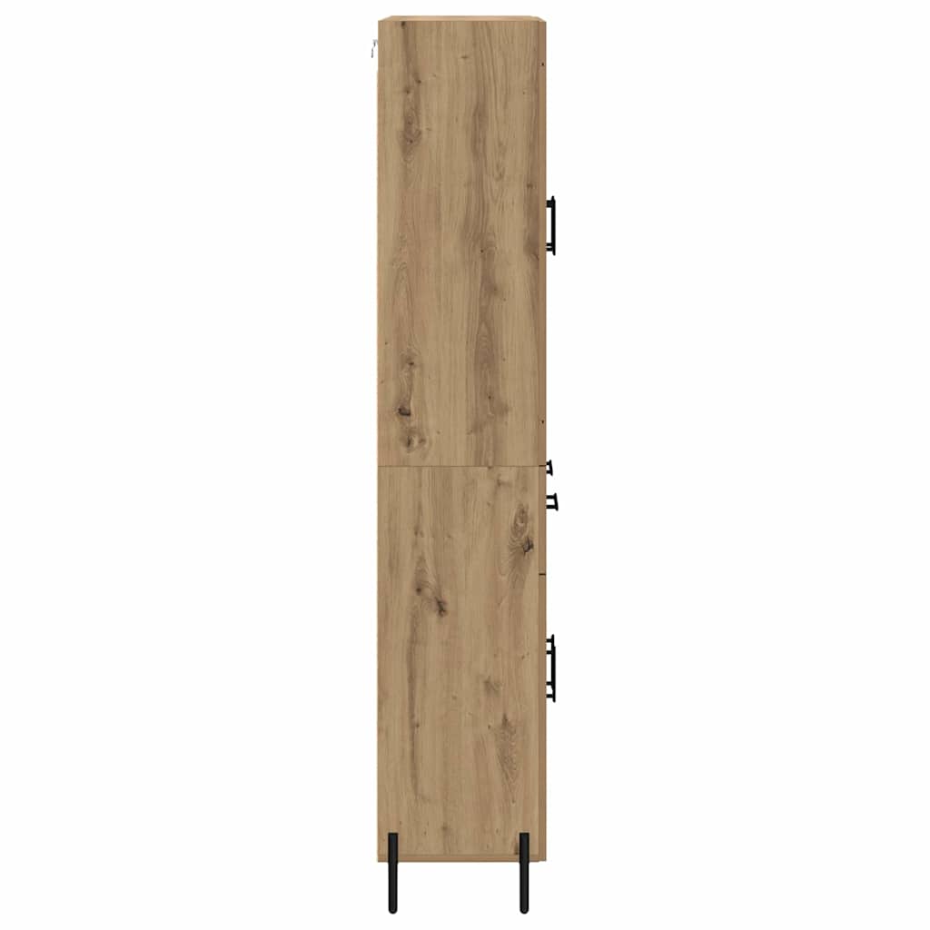 vidaXL Highboard Artisan Oak 69,5 x 34 x 180 εκ. Επεξεργασμένο ξύλο