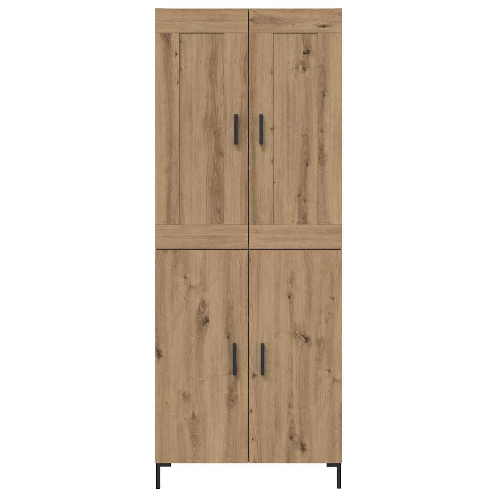 vidaXL Highboard 2 pcs Artisan Oak Επεξεργασμένο ξύλο