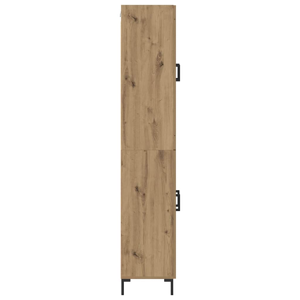 vidaXL Highboard 2 pcs Artisan Oak Επεξεργασμένο ξύλο