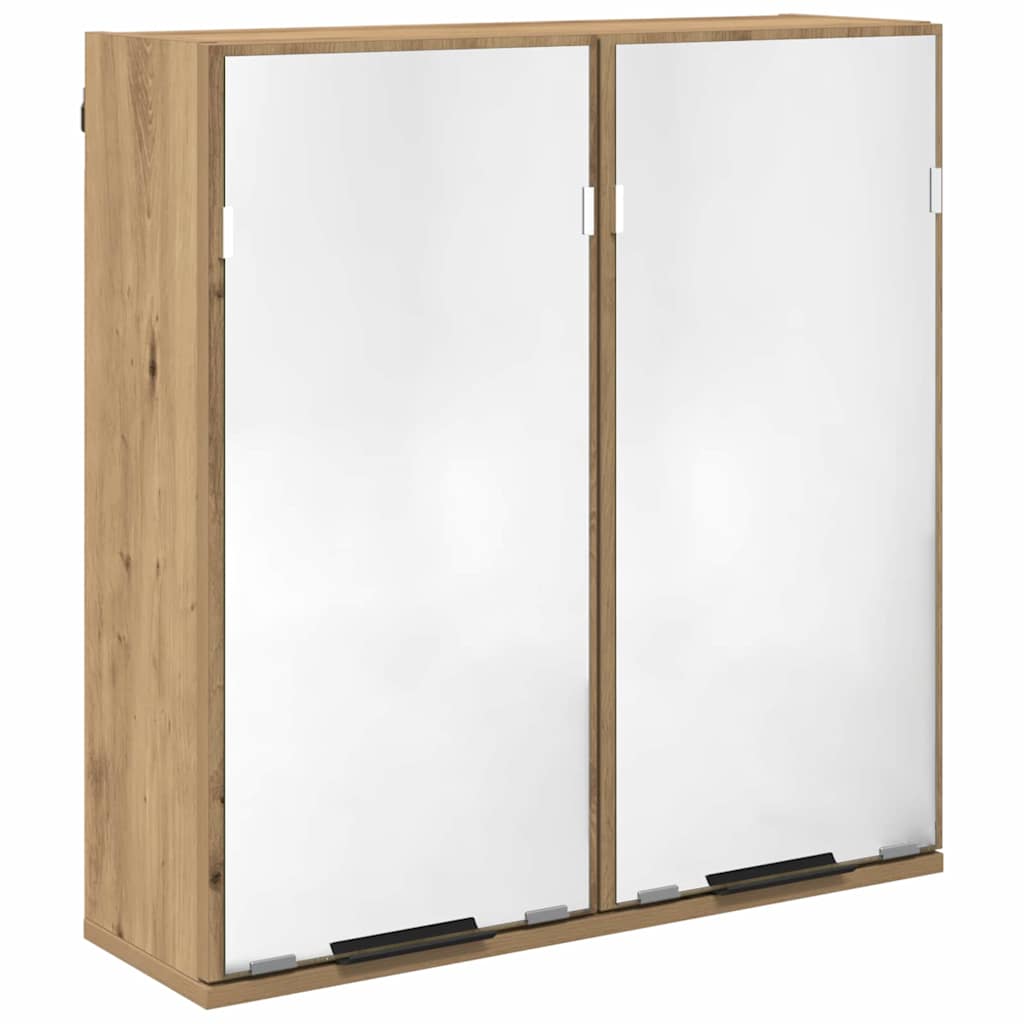 vidaXL Σετ Ντουλαπιών Μπάνιου με ράφι Artisan Oak Επεξεργασμένο ξύλο