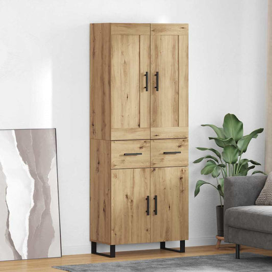 vidaXL Highboard 2 pcs Artisan Oak 69,5 x 34 x 180 εκ.
