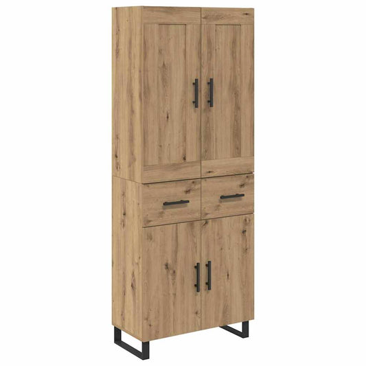 vidaXL Highboard 2 pcs Artisan Oak 69,5 x 34 x 180 εκ.