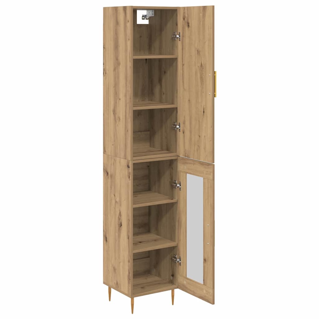 vidaXL Highboard 2 pcs Artisan Oak Επεξεργασμένο ξύλο