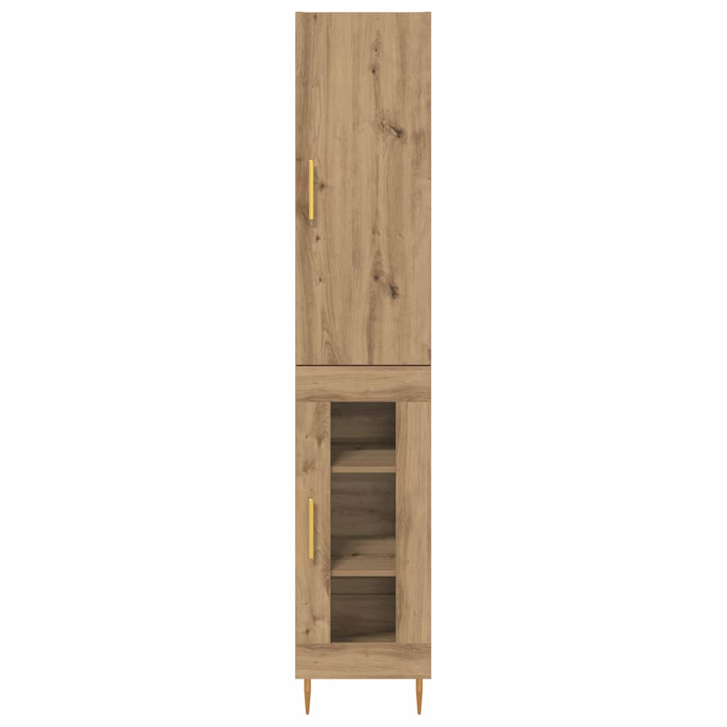 vidaXL Highboard 2 pcs Artisan Oak Επεξεργασμένο ξύλο