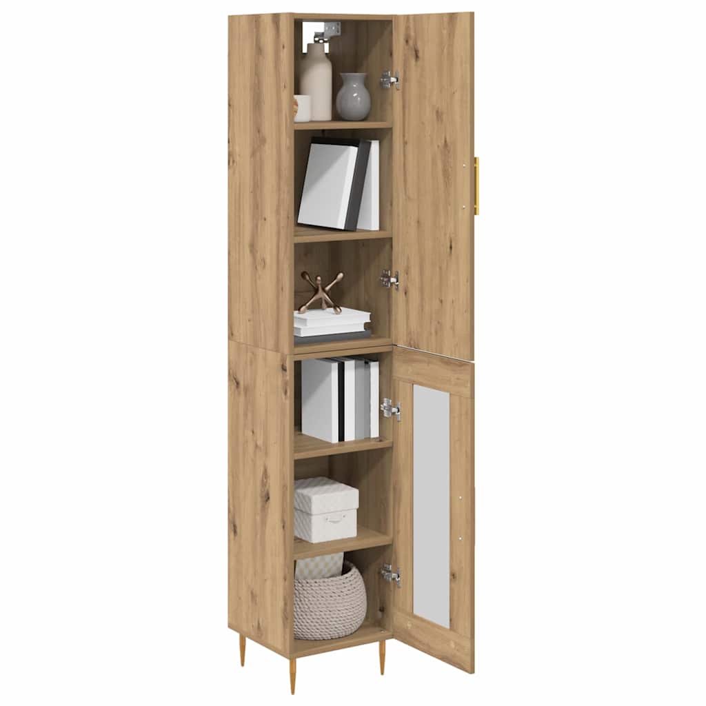 vidaXL Highboard 2 pcs Artisan Oak Επεξεργασμένο ξύλο
