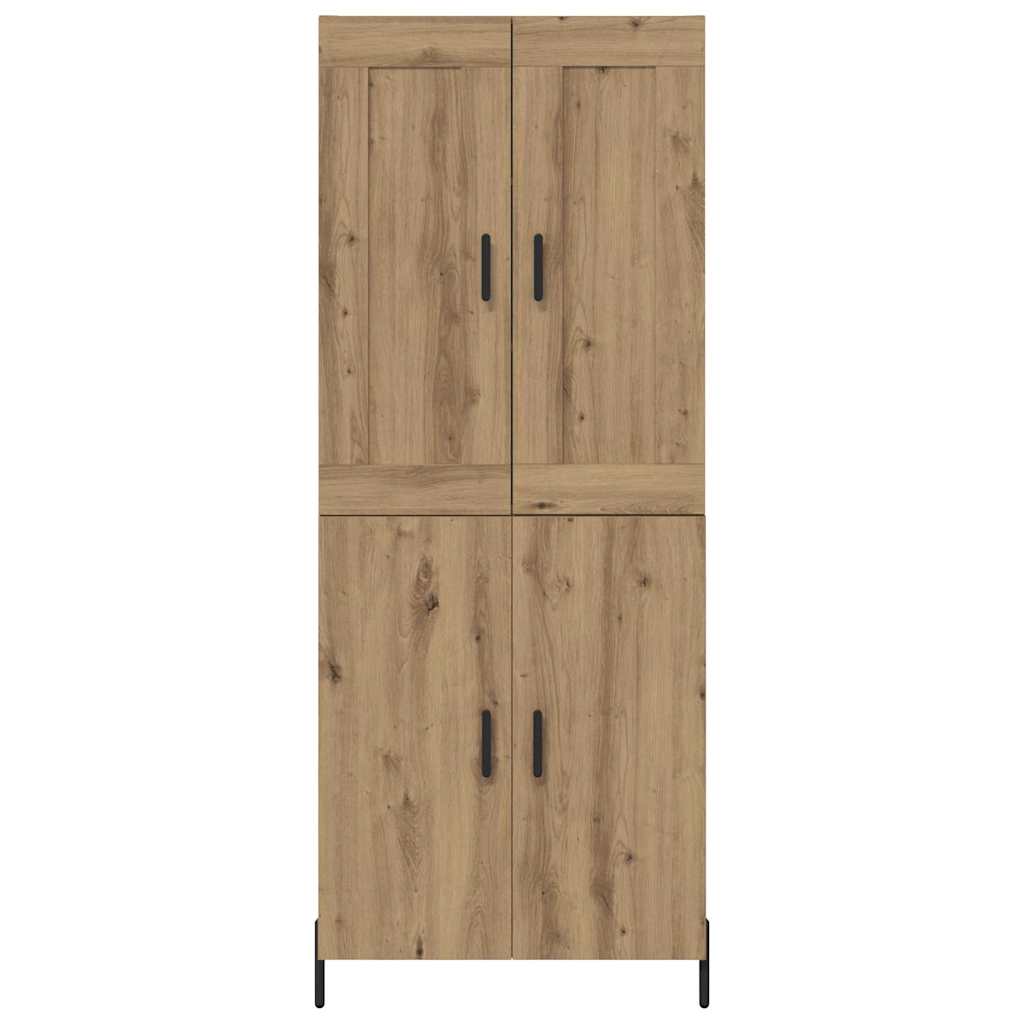 vidaXL Highboard 2 pcs Artisan Oak Επεξεργασμένο ξύλο