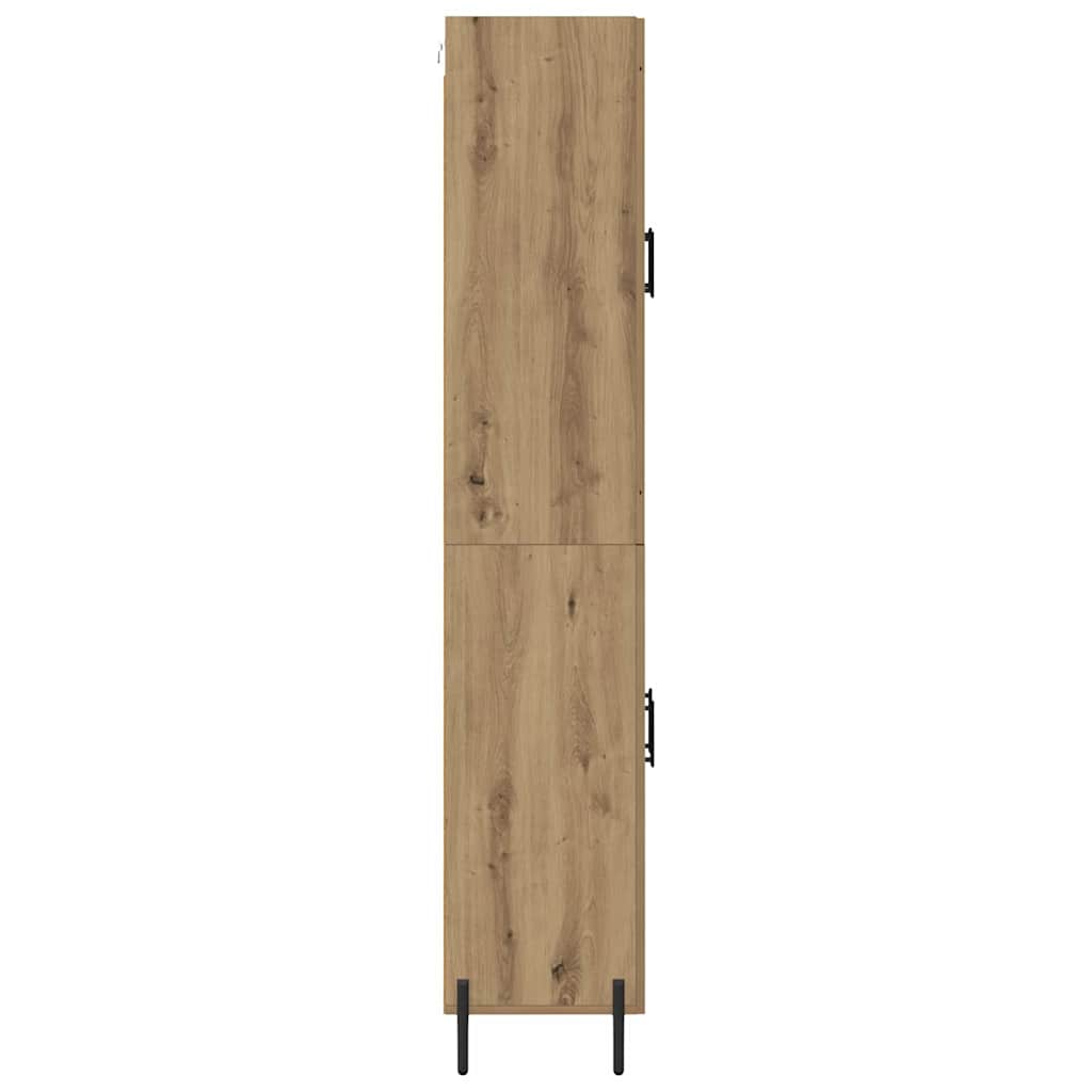 vidaXL Highboard 2 pcs Artisan Oak Επεξεργασμένο ξύλο