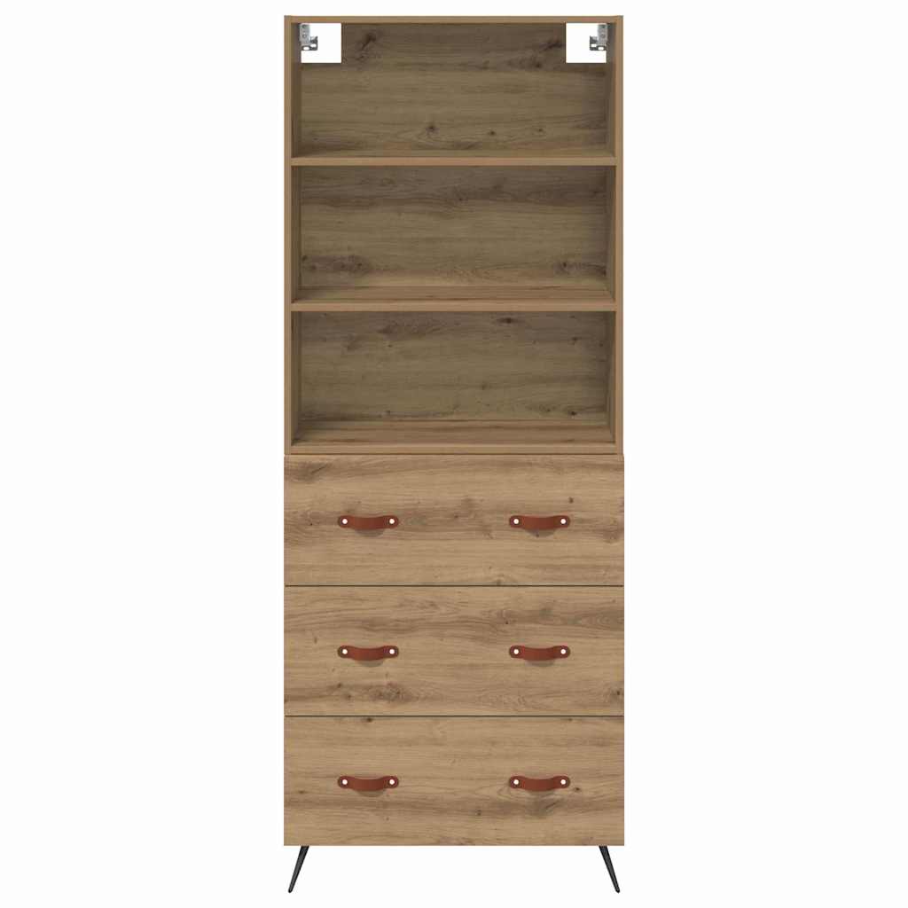 vidaXL Highboard Artisan Oak 69,5 x 34 x 180 εκ. Επεξεργασμένο ξύλο