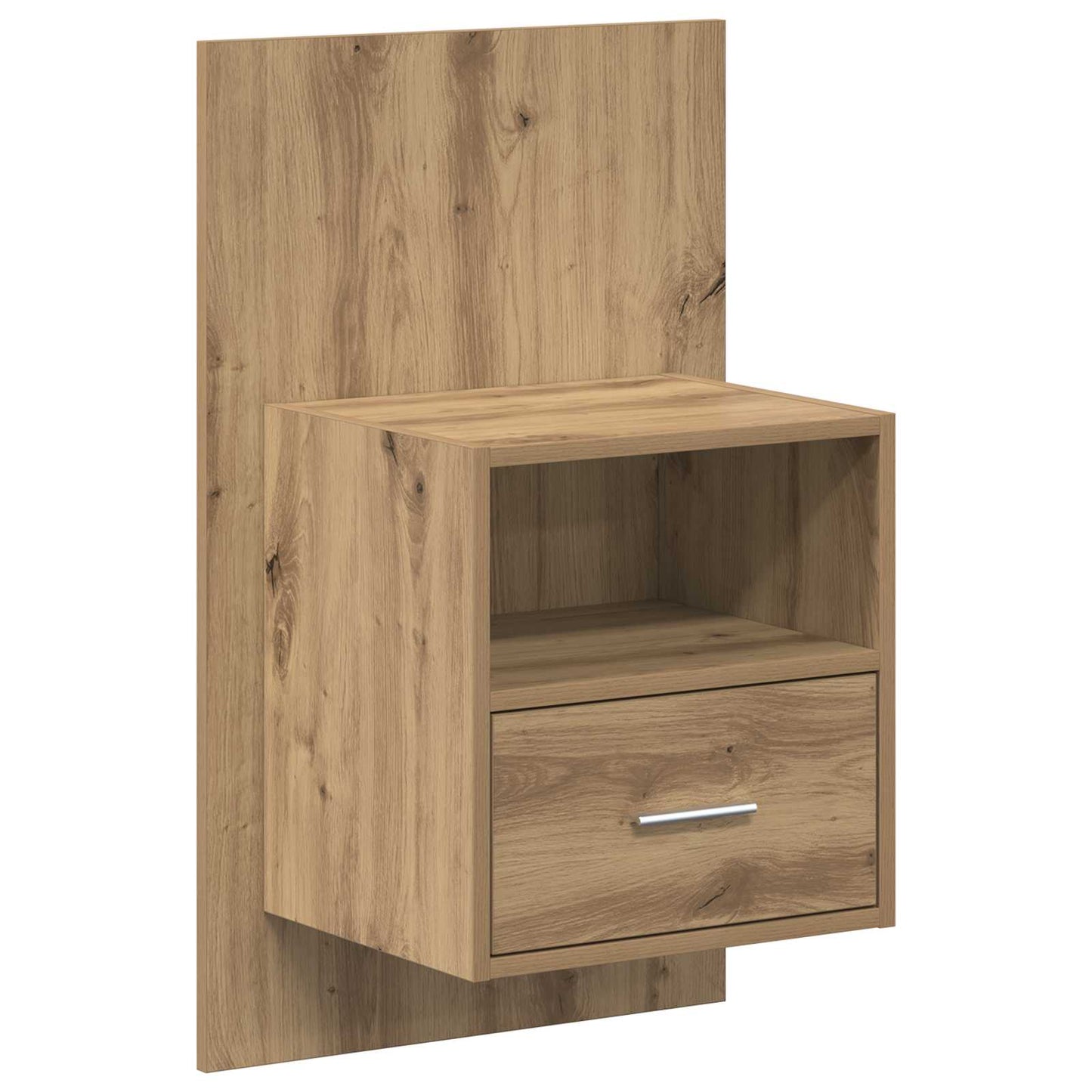 vidaXL Κεφαλή κρεβατιού με κομοδίνο με συρτάρι 3 pcs Artisan Oak