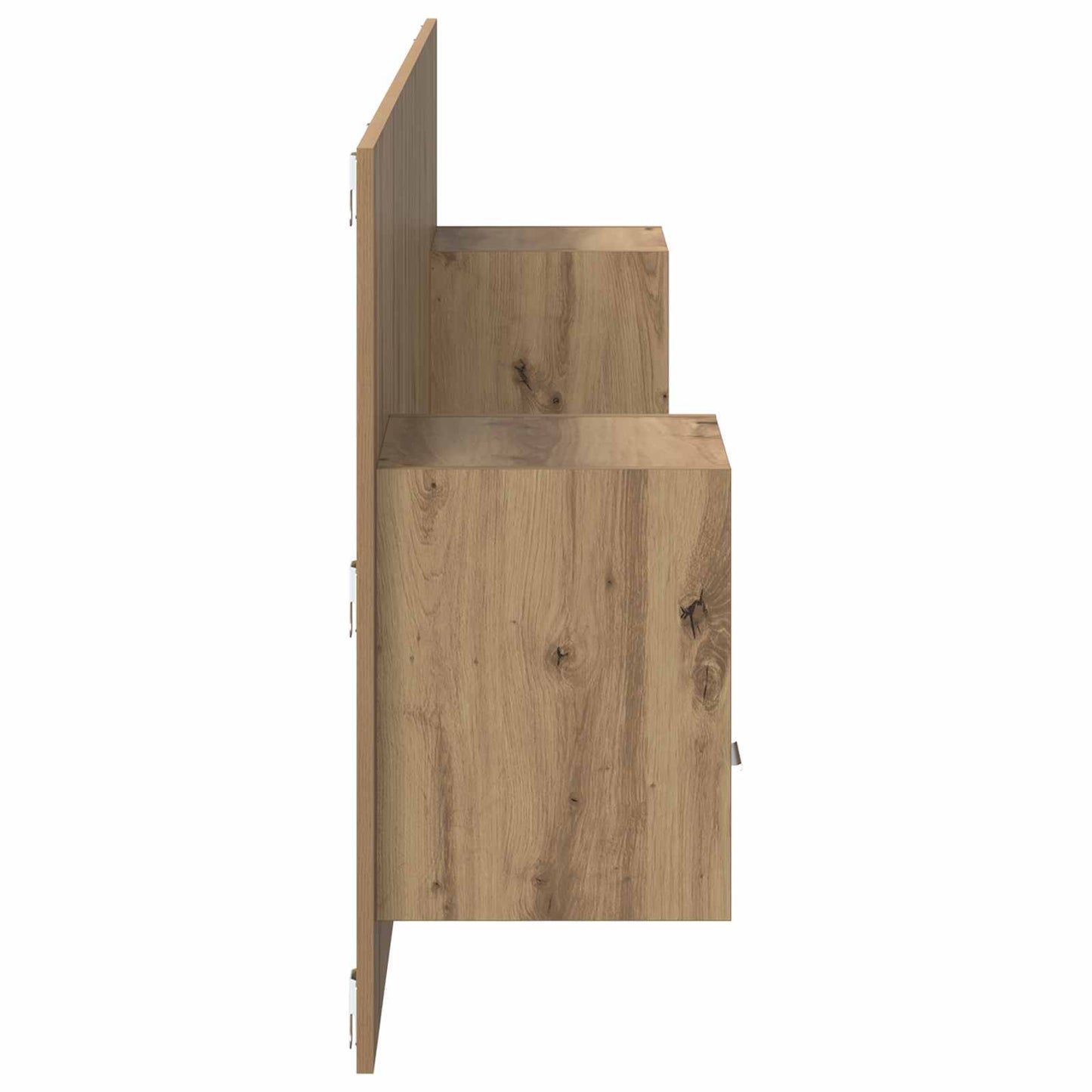 vidaXL Κεφαλή κρεβατιού με κομοδίνο με συρτάρι 3 pcs Artisan Oak