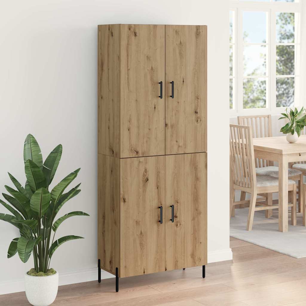 vidaXL Highboard Artisan Oak 69,5 x 34 x 180 εκ. Επεξεργασμένο ξύλο