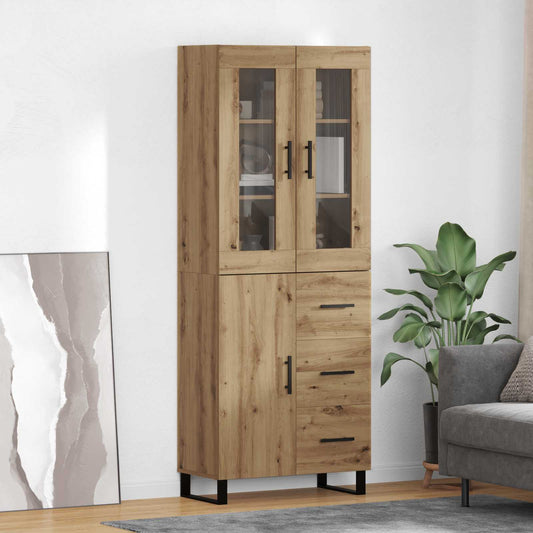vidaXL Highboard 2 pcs Artisan Oak 69,5 x 34 x 180 εκ.