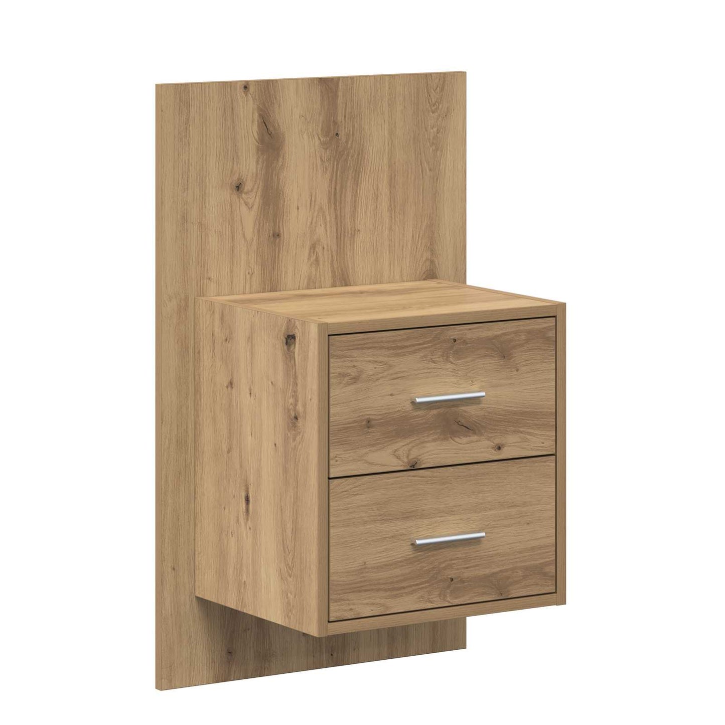 vidaXL Κεφαλή κρεβατιού με κομοδίνο με συρτάρι 3 pcs Artisan Oak