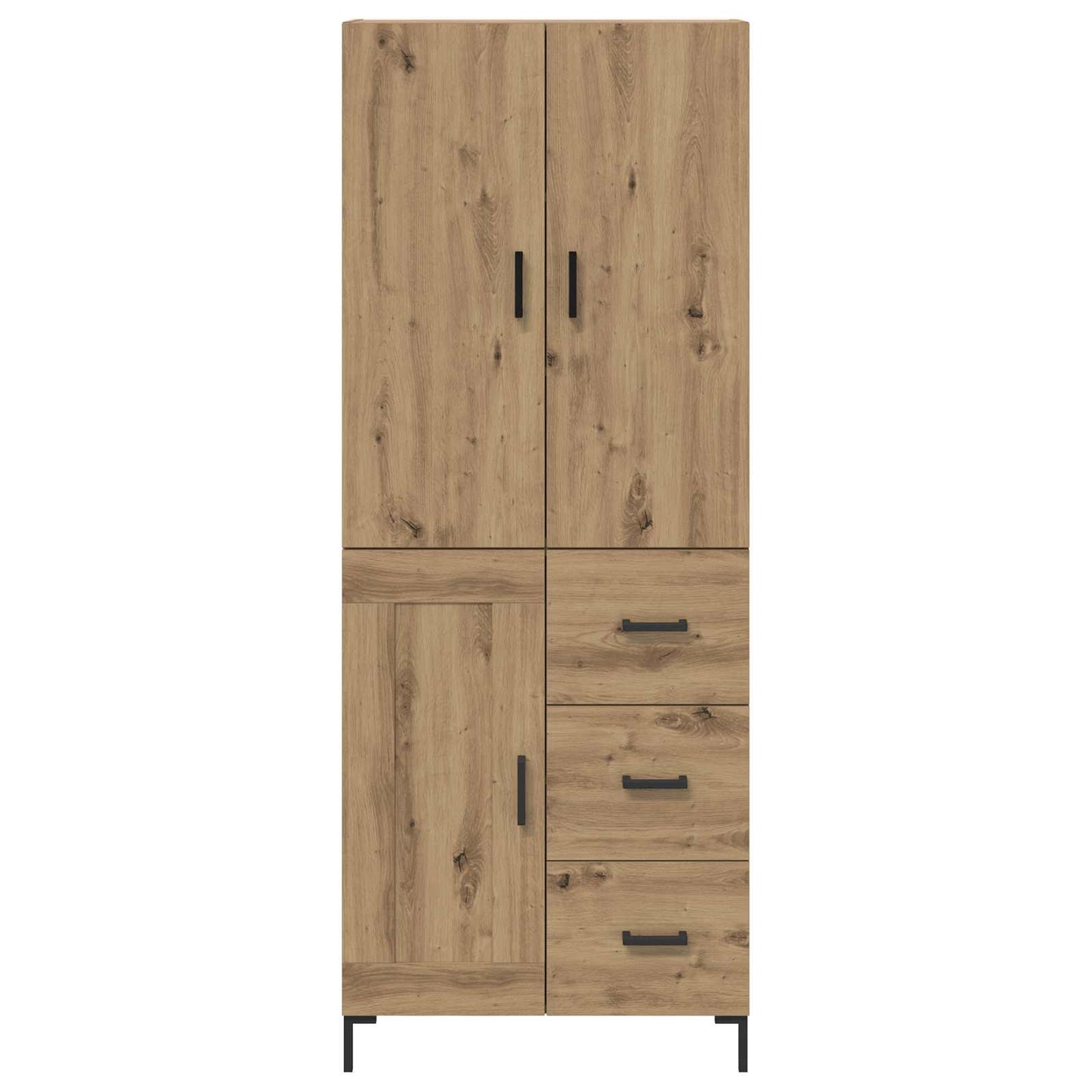 vidaXL Highboard Artisan Oak 69,5 x 34 x 180 εκ. Επεξεργασμένο ξύλο