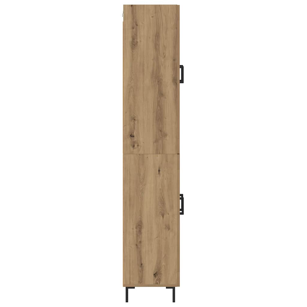 vidaXL Highboard 2 pcs Artisan Oak Επεξεργασμένο ξύλο