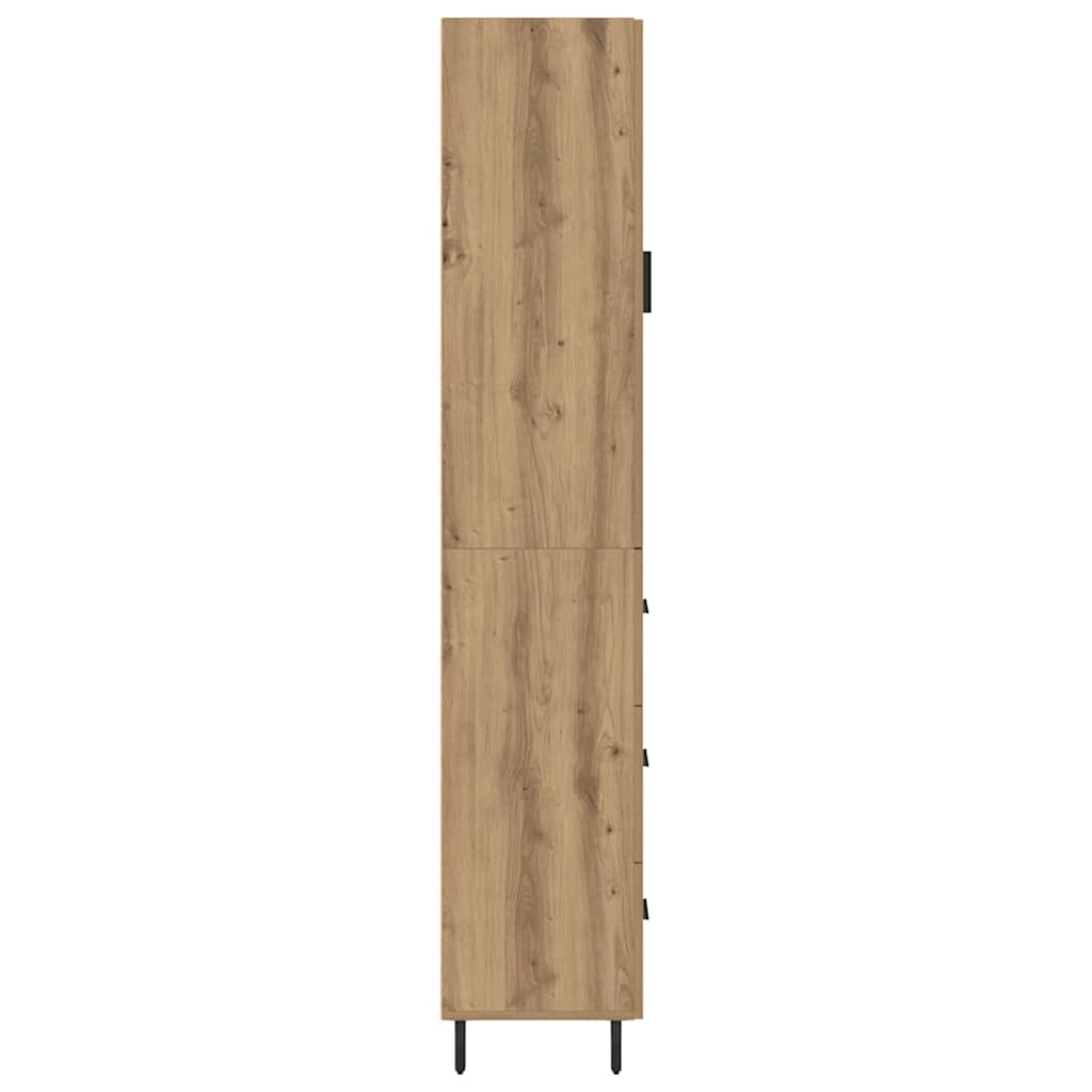 vidaXL Highboard Artisan Oak 34,5 x 34 x 180 εκ. Επεξεργασμένο ξύλο