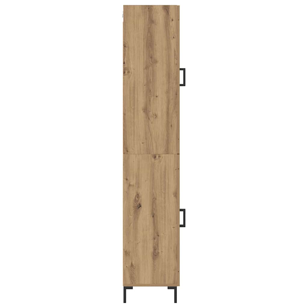 vidaXL Highboard Artisan Oak 34,5 x 34 x 180 εκ. Επεξεργασμένο ξύλο