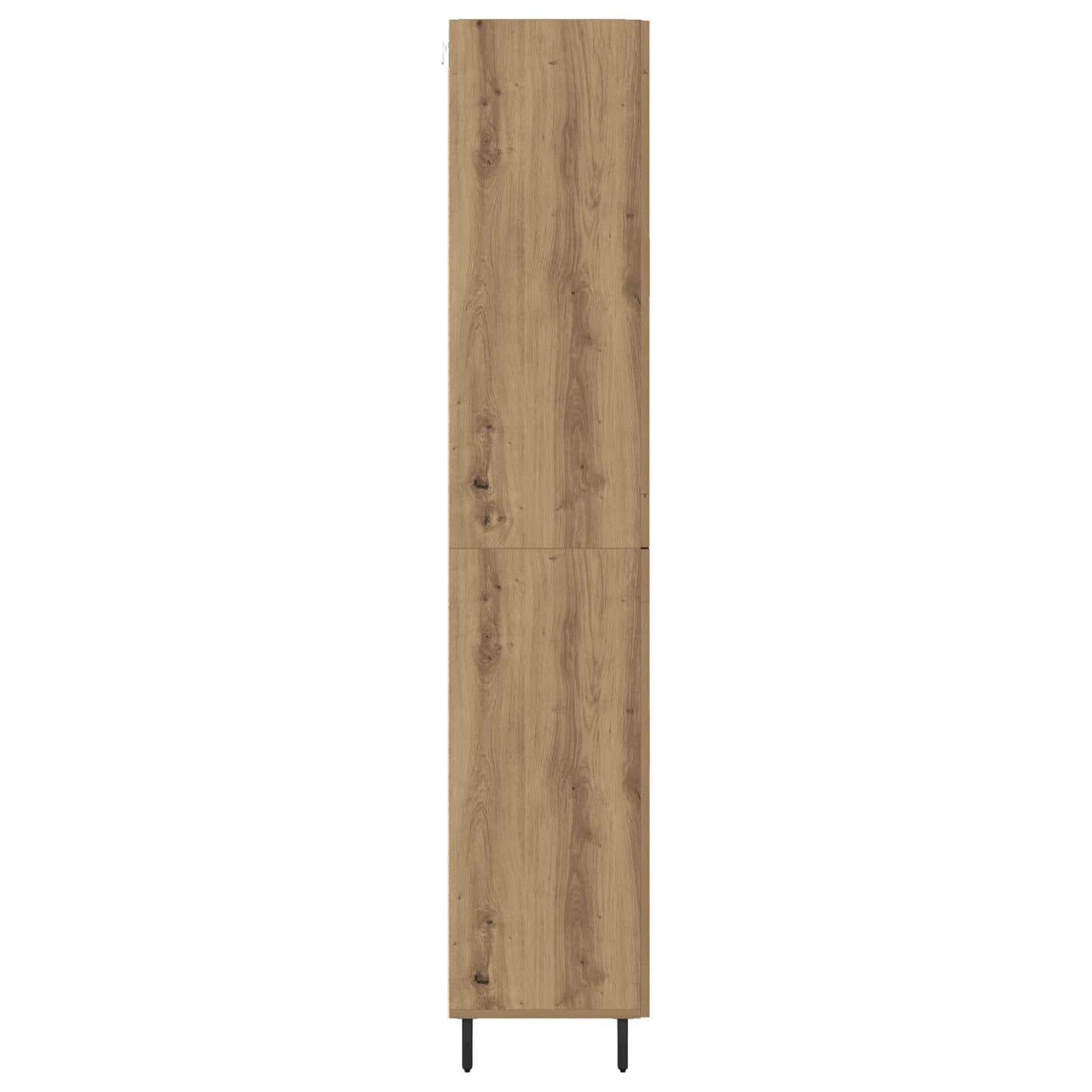 vidaXL Highboard με συρτάρι 2 pcs Artisan Oak Σύνθετο Ξύλο και Γυαλί